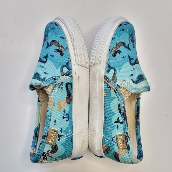 Keds x Rifle Paper Co. Double Decker Slip-On Sneaker MERMAID - Picture 4 of 9